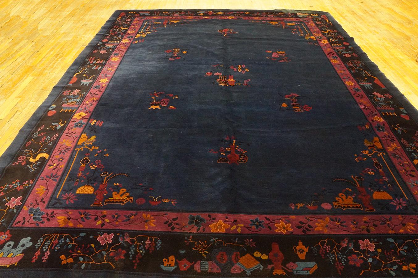 1920er Jahre Chinesischer Art Deco Teppich in Mandarin Qualität ( 10' x 13'6