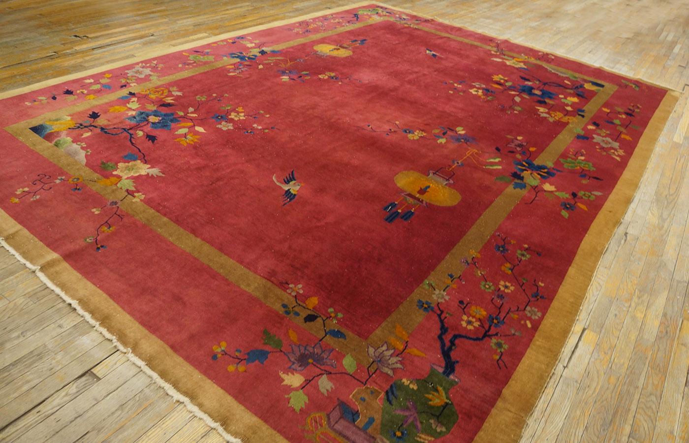 Hand-Knotted 1920s Chinese Art Deco Carpet ( 10' x 14' 2''- 305 x 430 cm ) For Sale
