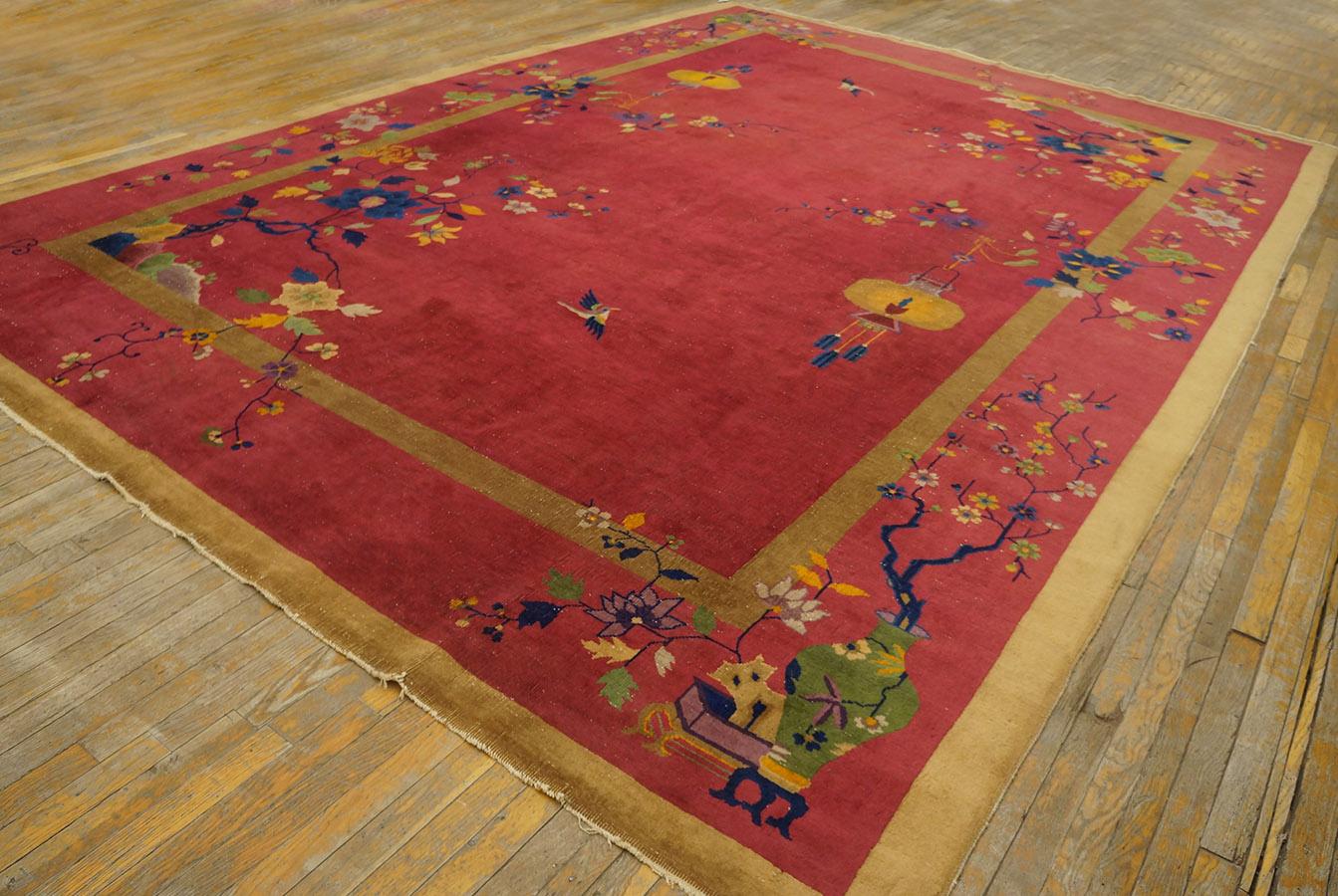 1920s Chinese Art Deco Carpet ( 10' x 14' 2''- 305 x 430 cm ) In Good Condition For Sale In New York, NY