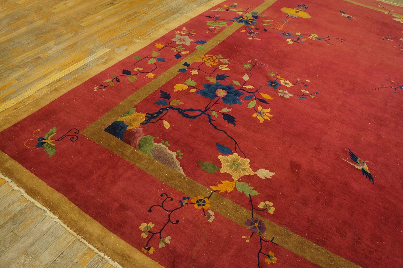 1920s Chinese Art Deco Carpet ( 10' x 14' 2''- 305 x 430 cm ) For Sale 2