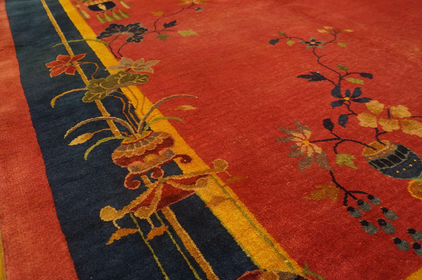 1920s Chinese Art Deco Carpet ( 10'3