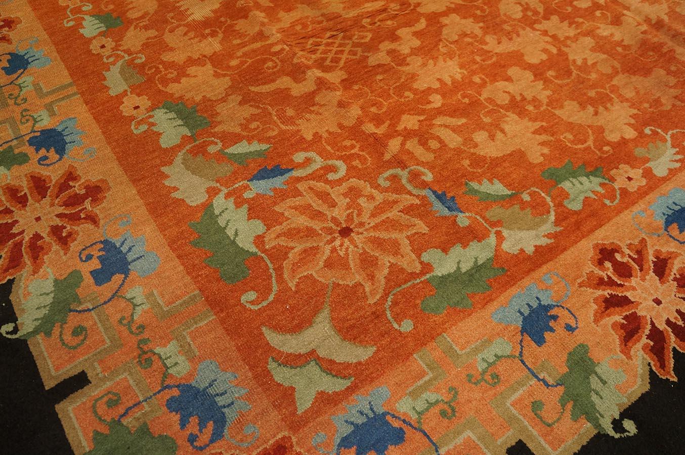 Tapis Art Déco chinois des années 1920 (d'environ 320 x 355 cm) en vente 4