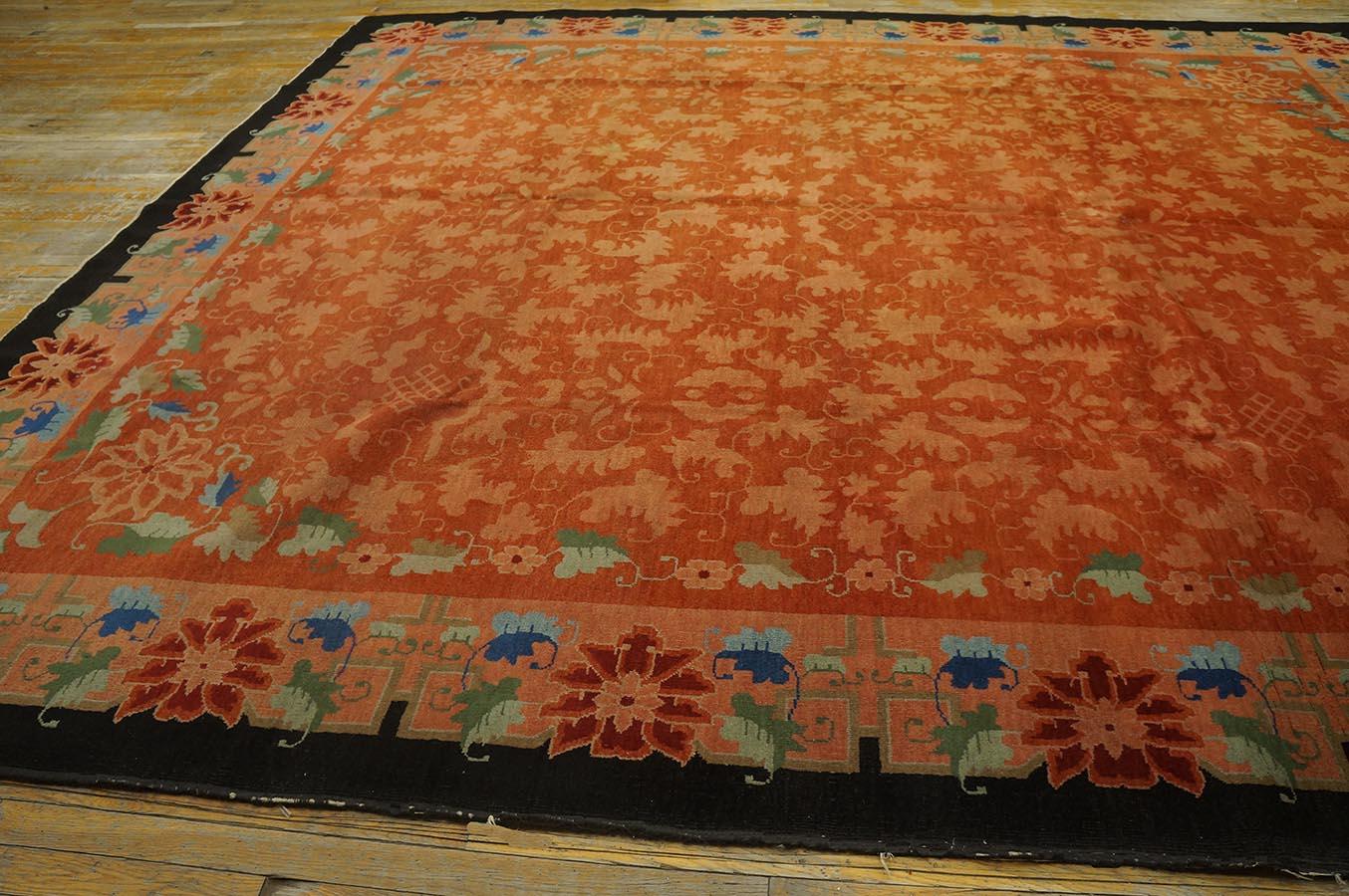 Chinois Tapis Art Déco chinois des années 1920 (d'environ 320 x 355 cm) en vente