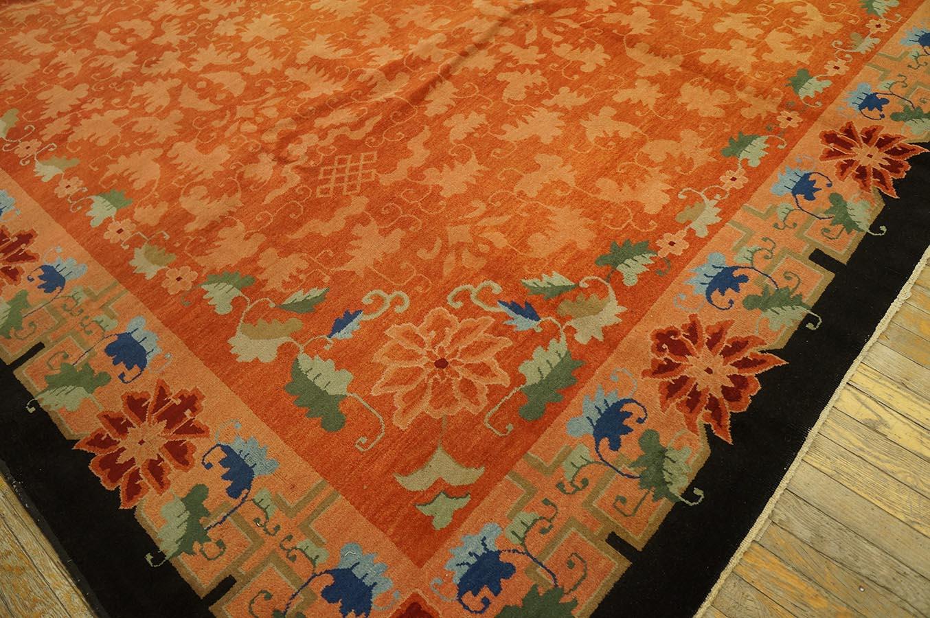 1920s Chinese Art Deco Carpet ( 10' 6
