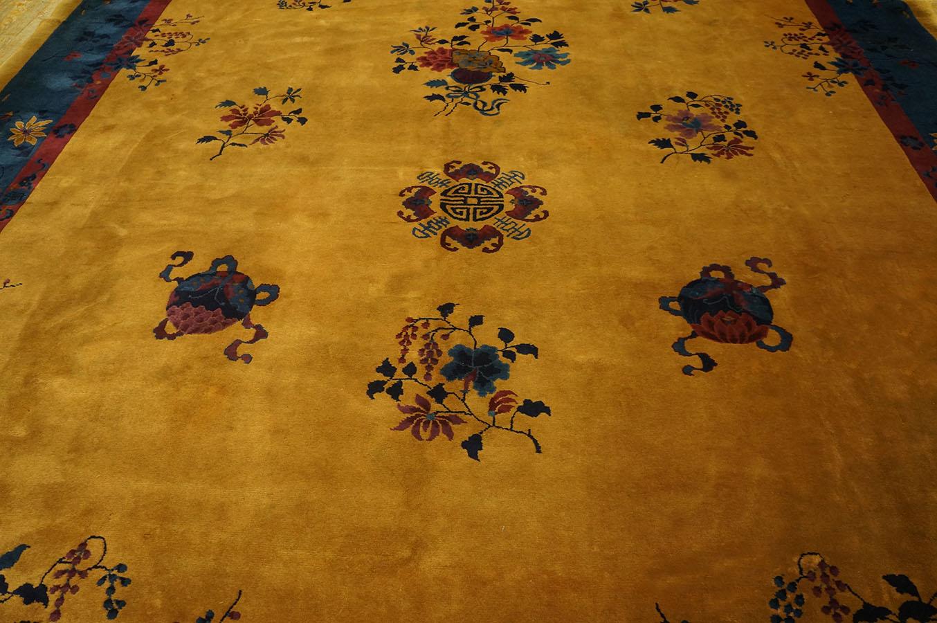 1920s Chinese Art Deco Carpet ( 10' x 14'6