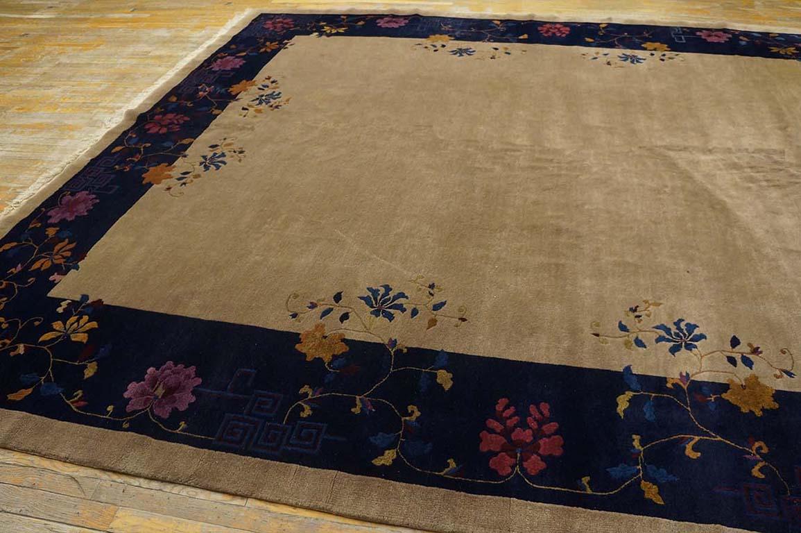 1920er Jahre Chinesischer Art Deco Teppich ( 10' x 11'9