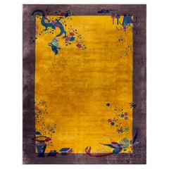 Tapis Art Déco chinois des années 1920 ( 10'' x 13'' - 305 x 396 )