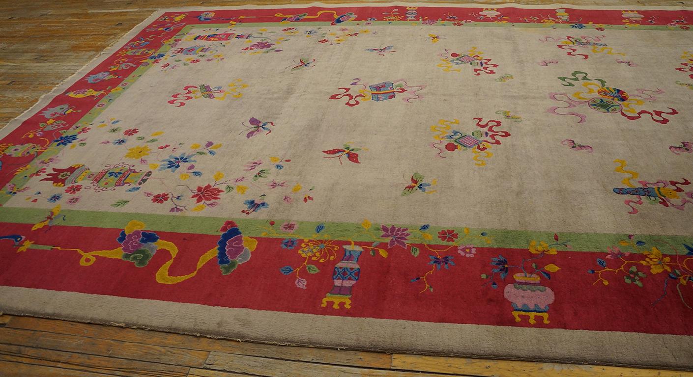 Antique Chinese Art Deco Rug 10' 0