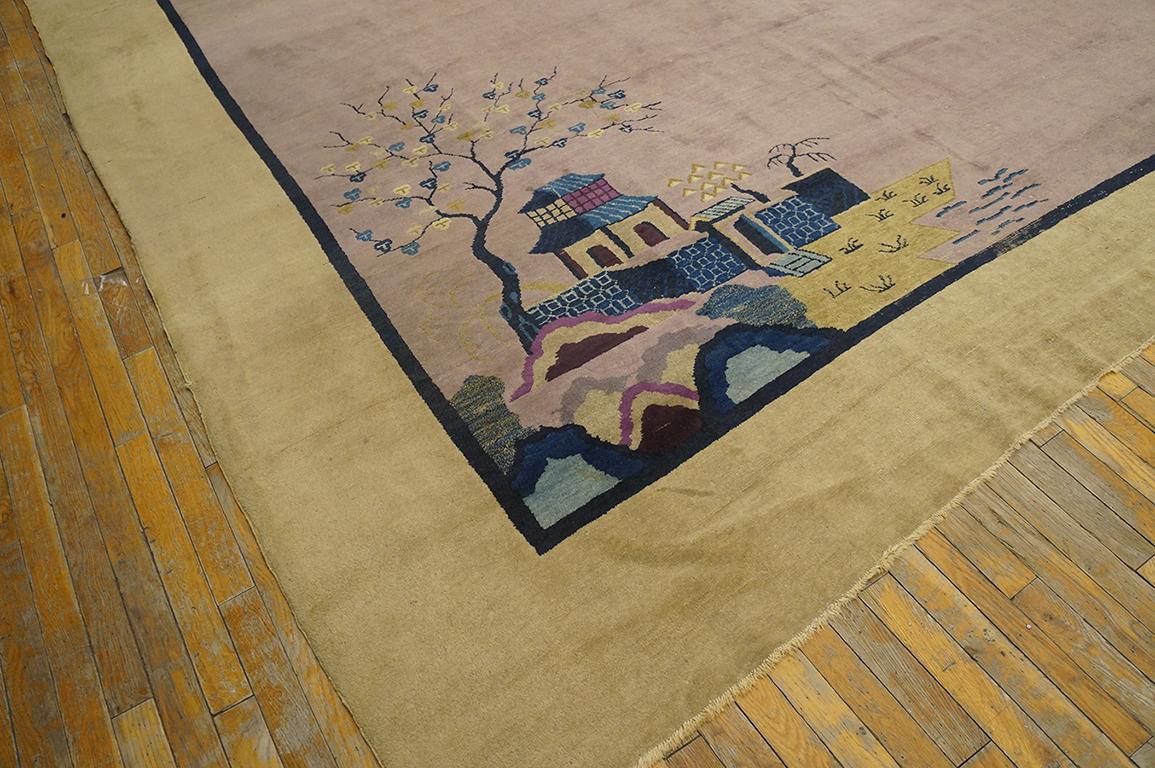 1920s Chinese Art Deco Carpet ( 10' x 13'2