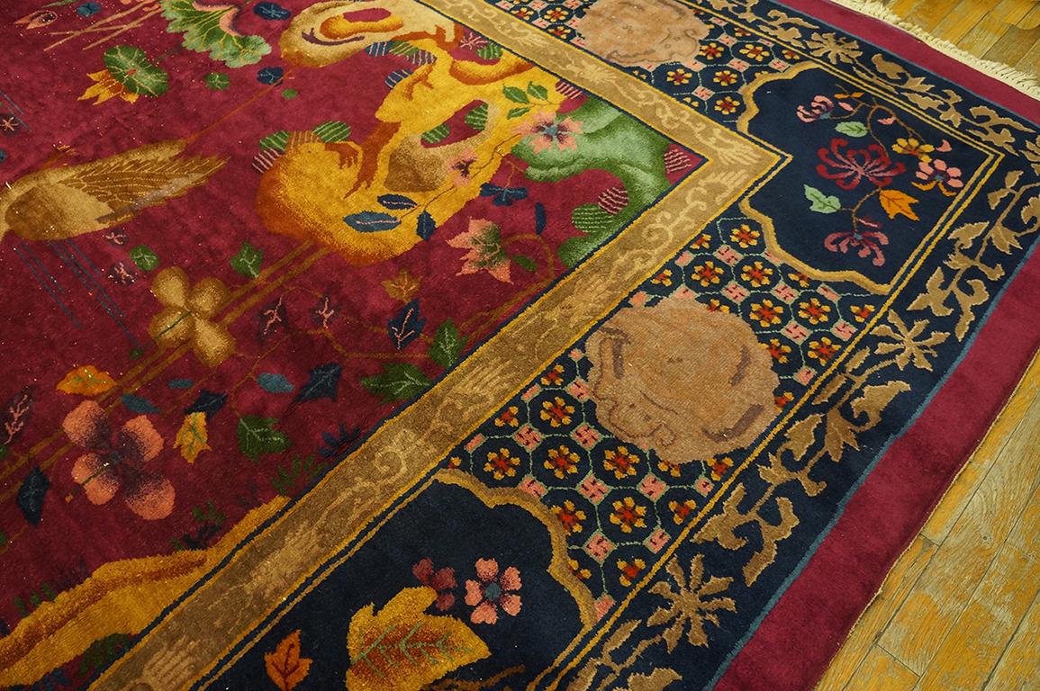 Alfombra Art Decó china de los años 20 ( 10' x 17'5