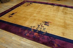 Antique Chinese Art Deco Rug 10' 2" x 15' 2"
