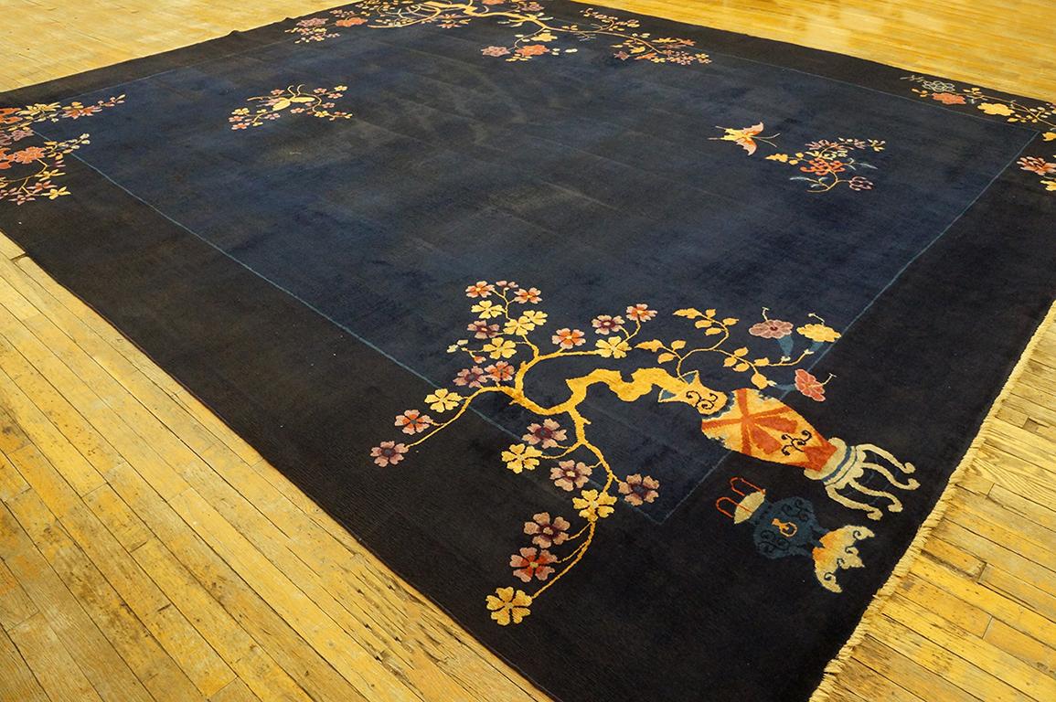 Early 20th Century Antique Chinese Art Deco Rug 10' 4