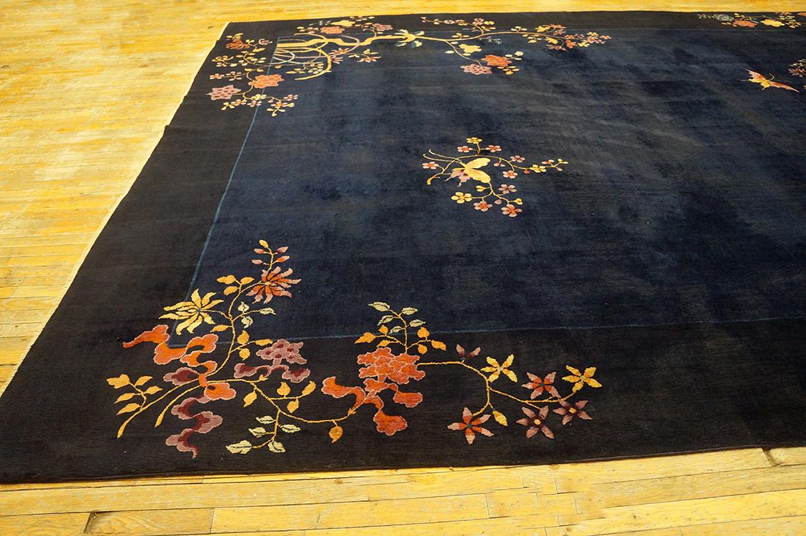 Wool Antique Chinese Art Deco Rug 10' 4