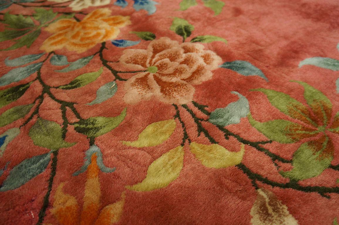 Early 20th Century 1930s Chinese Art Deco Carpet ( 11'9