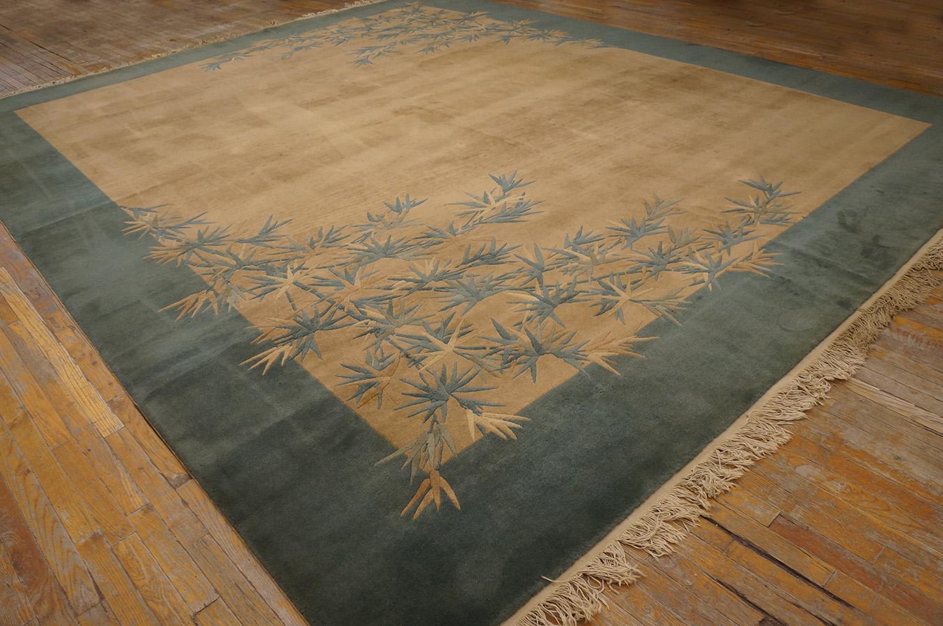 Hand-Knotted 1920s Chinese Art Deco Carpet ( 11' 10'' x 14' 8'' - 360 x 447 cm ) For Sale