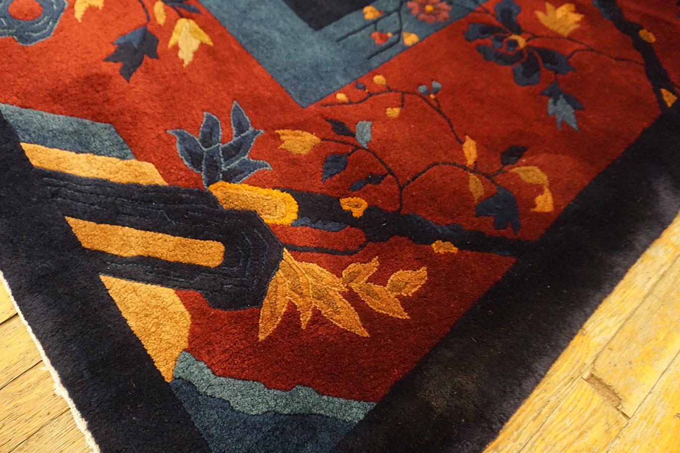 Tapis Art Déco chinois des années 1920 ( 11''2 x14''6 - 340 x 442 ) en vente 2