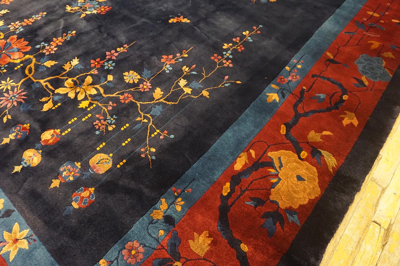 1920s Chinese Art Deco Carpet ( 11'2