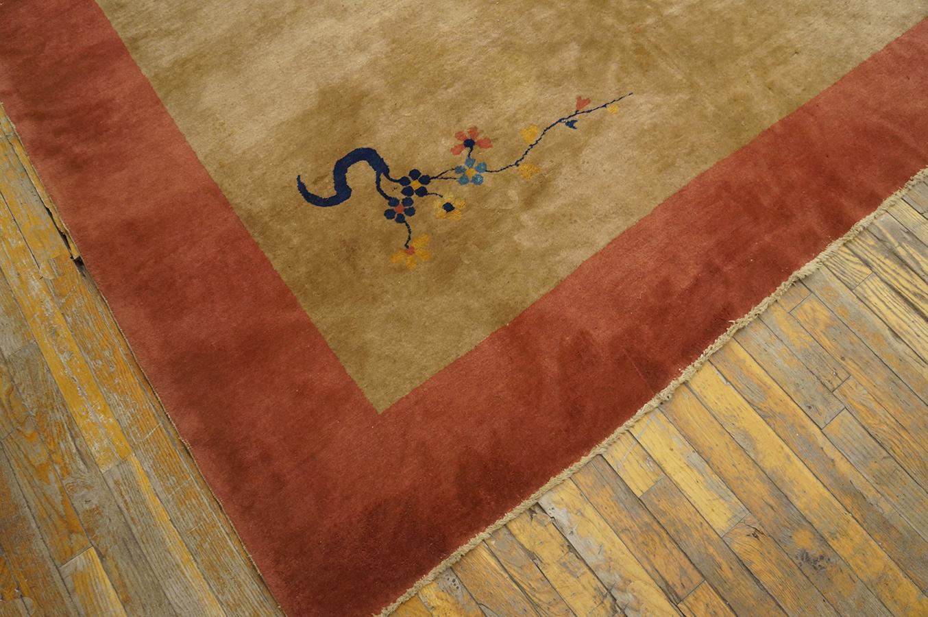 1920s Chinese Art Deco Carpet ( 11' 4'' x 15' 4'' - 345 x 467 cm ) For Sale 5