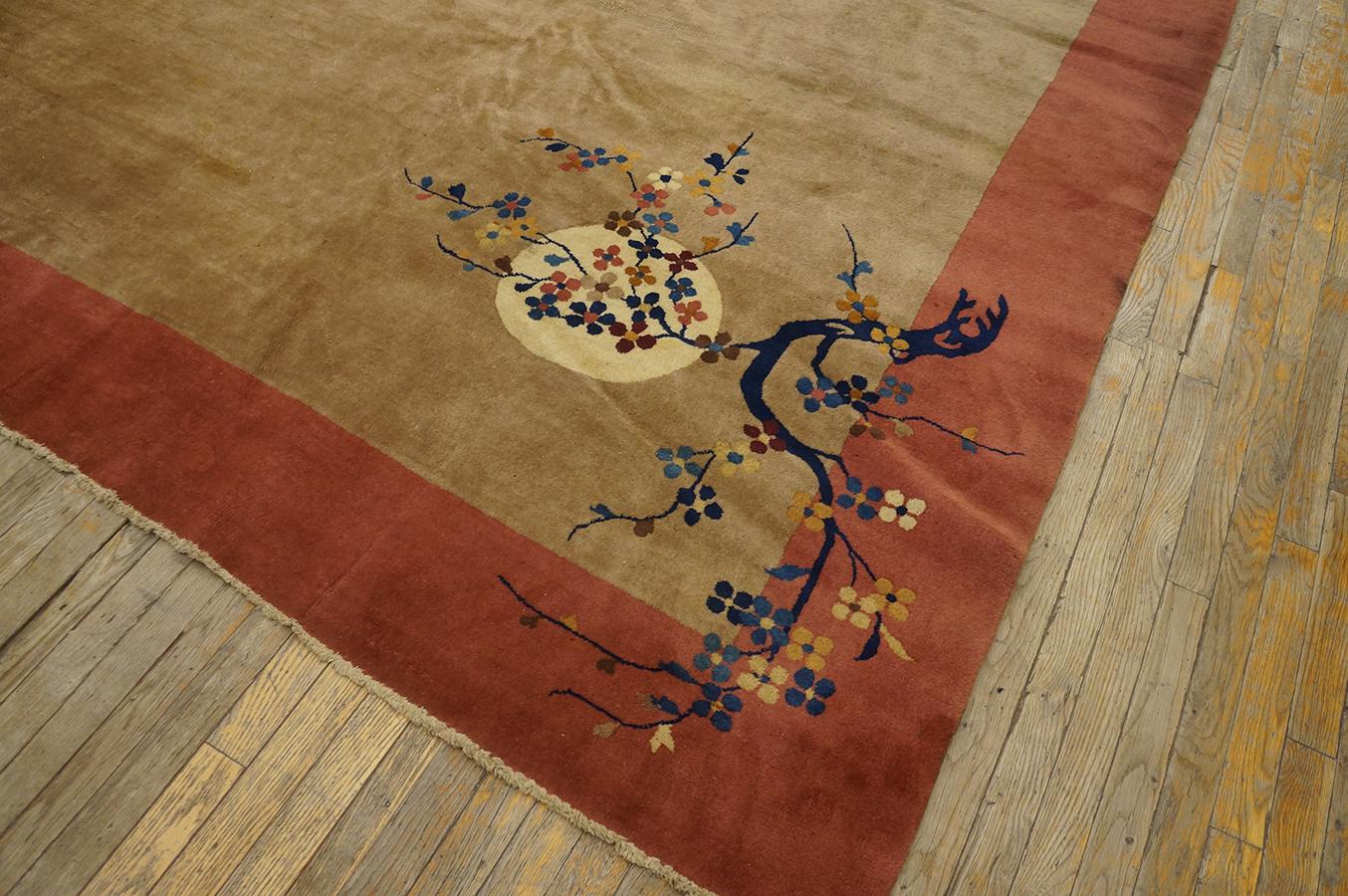 1920s Chinese Art Deco Carpet ( 11' 4'' x 15' 4'' - 345 x 467 cm ) For Sale 2