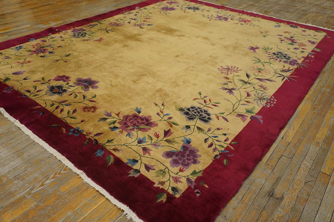Antique Chinese Art Deco Rug, Size: 11' 8'' x11' 11''