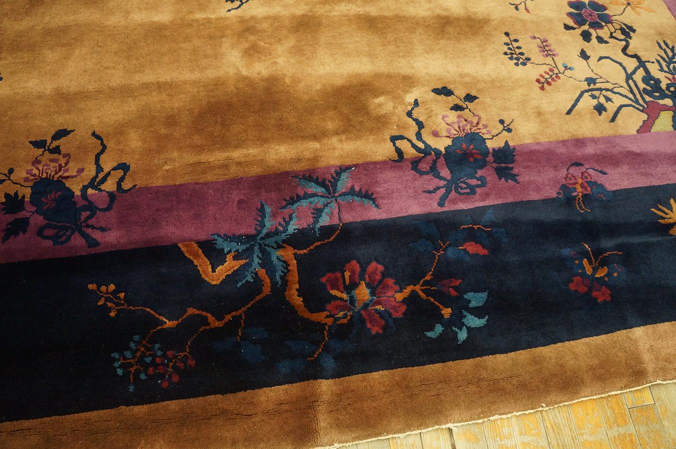 Alfombra Art Decó china de los años 20 ( 11' 9