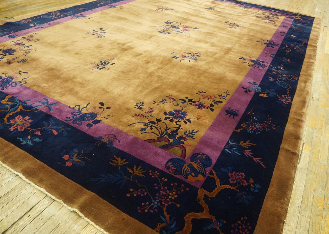 Alfombra Art Decó china de los años 20 ( 11' 9