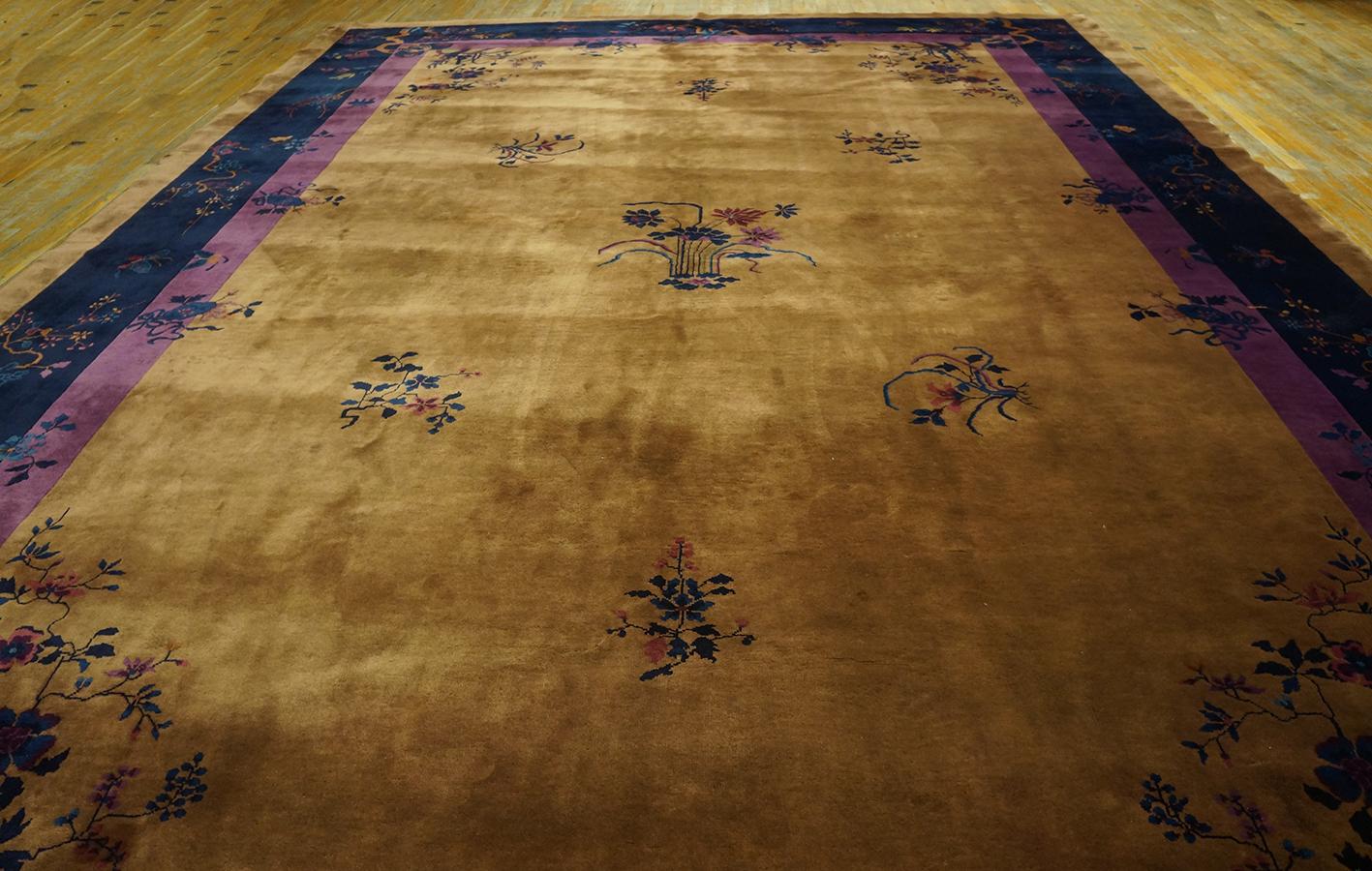 Alfombra Art Decó china de los años 20 ( 11' 9