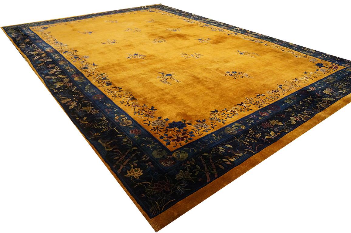 Art déco Tapis chinois Art Déco des années 1920 ( 11'8