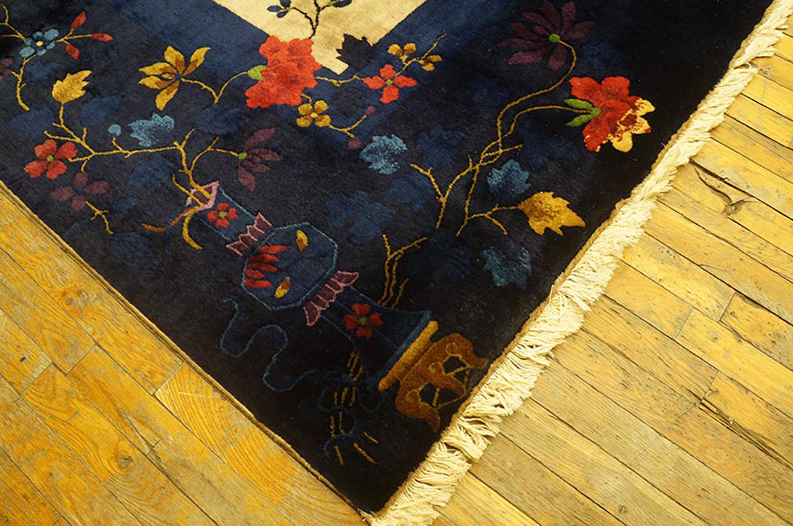 Hand-Knotted Antique Chinese Art Deco Rug For Sale