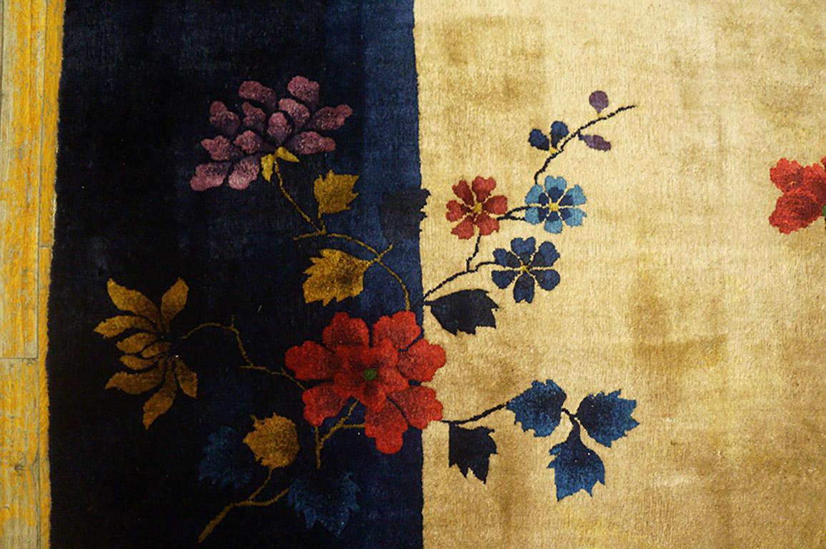 Antiker chinesischer Art-Déco-Teppich (Handgeknüpft) im Angebot
