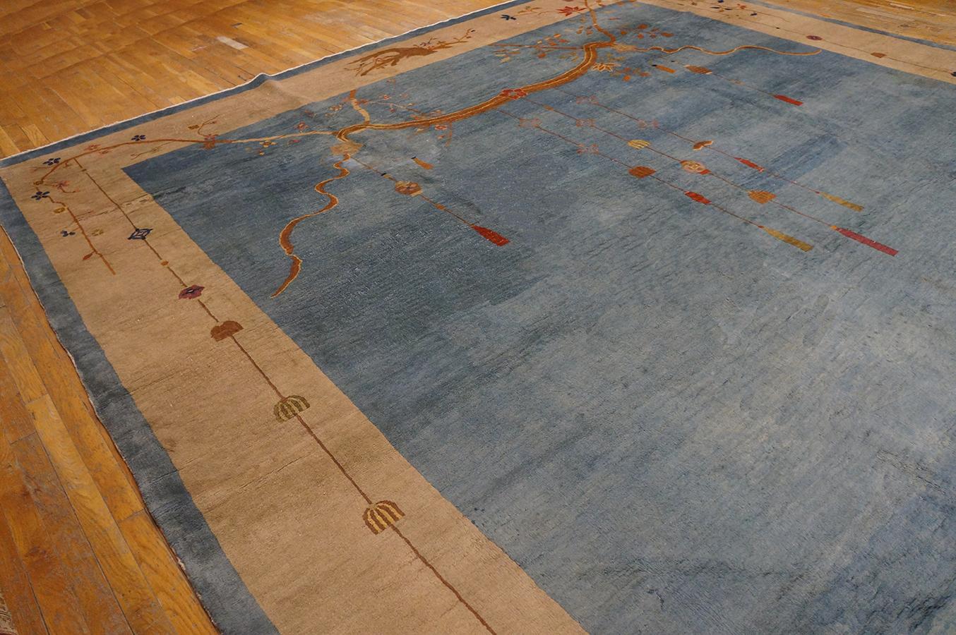 Early 20th Century 1920s Chinese Art Deco Carpet ( 12' x 17' 6