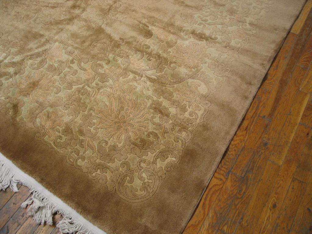 Hand-Knotted 1930s Chinese Art Deco Carpet ( 12' x 19'4