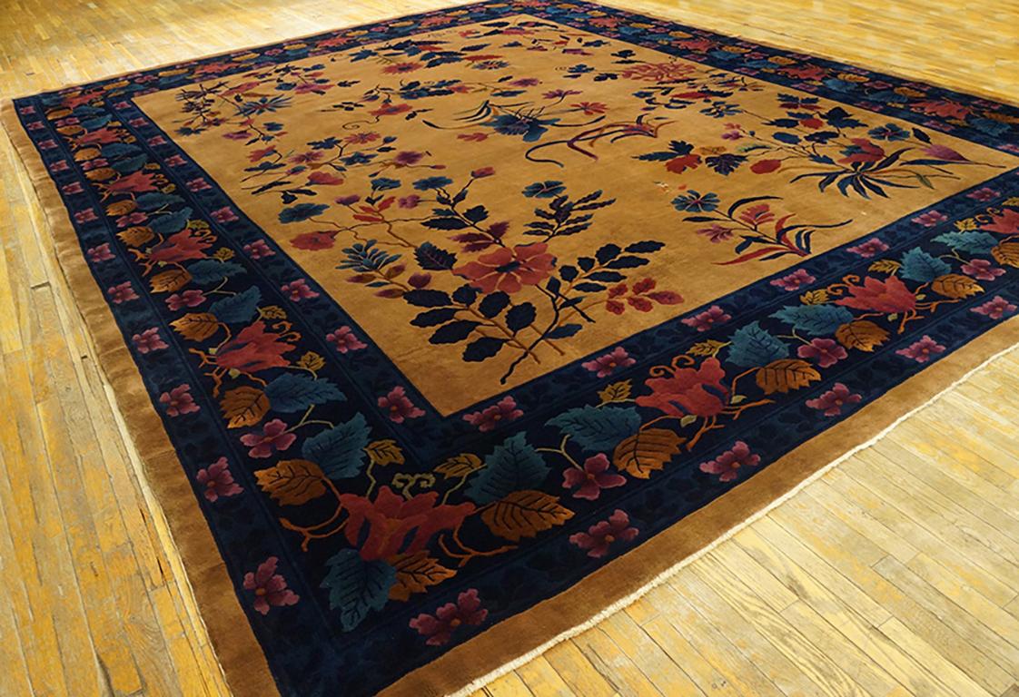 Wool 1920s Chinese Art Deco Carpet ( 13' x 15'6