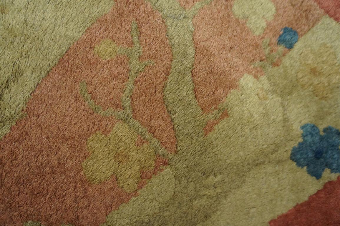 Wool 1920s Chinese Art Deco Carpet ( 1'6