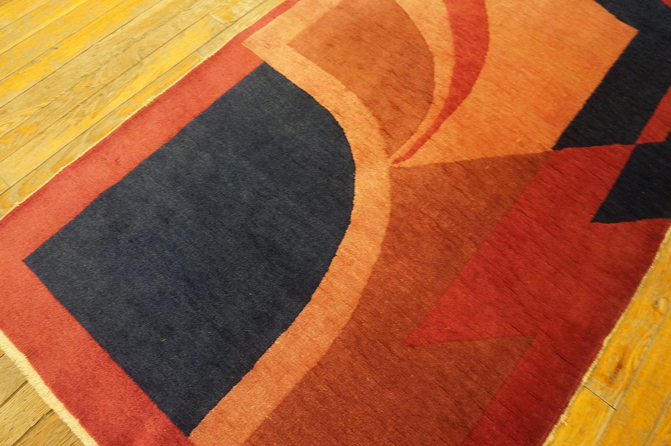 Alfombra china Art Déco de los años 20 con diseño modernista (2'10'' x 5'9'' - 86 x 175) en venta 3
