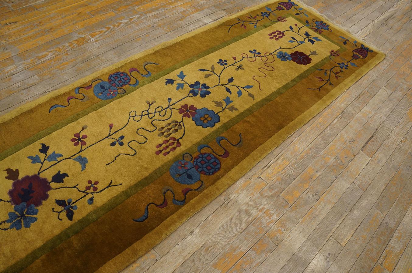 1920s Chinese Art Deco Carpet ( 2' 6'' x 19' 3'' - 76 x 586 cm ) For Sale 7