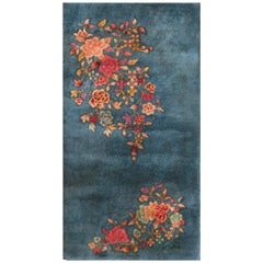Antique 1920s Chinese Art Deco Carpet ( 2' 2" x 3' 10" - 66 x 116 cm )