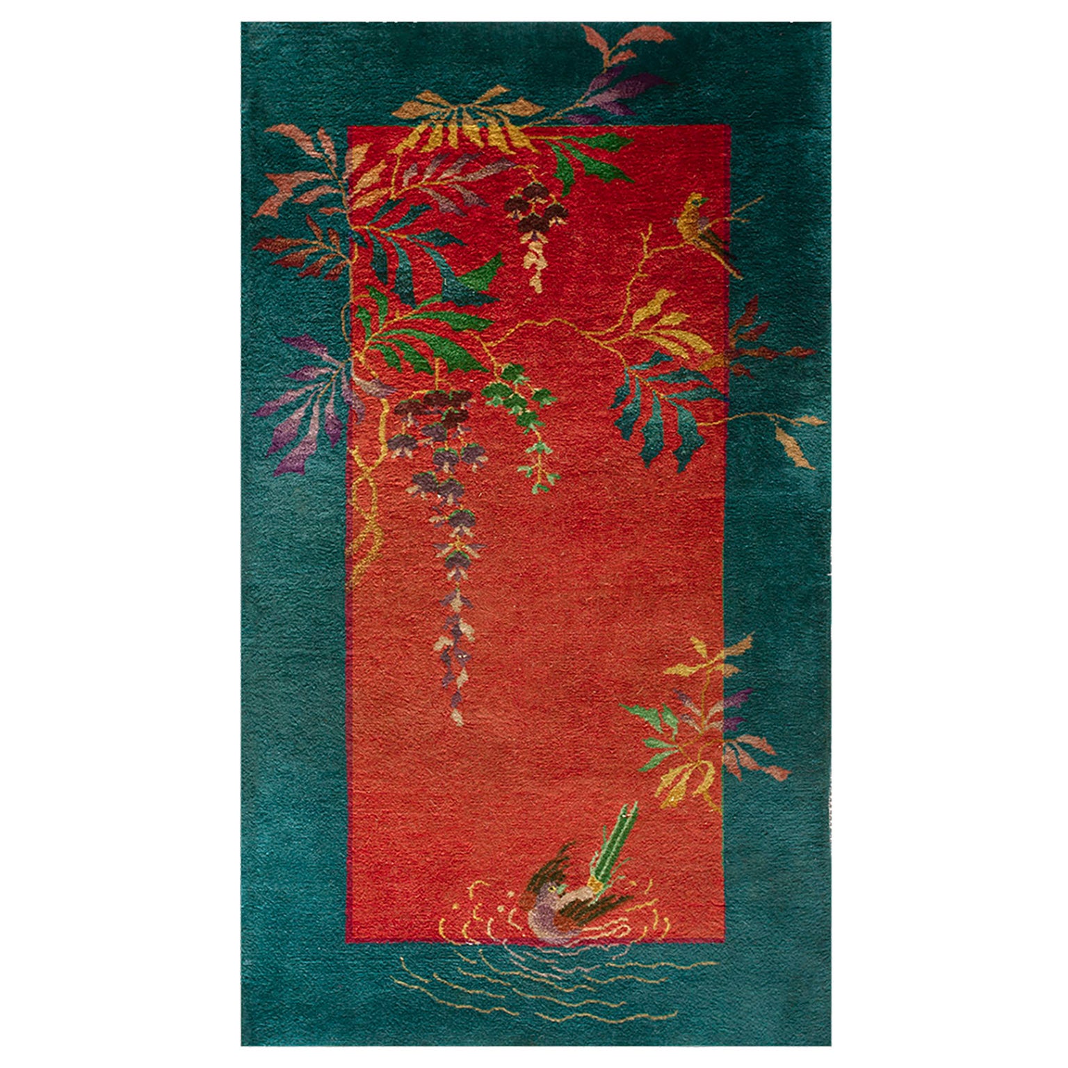 1920s Chinese Art Deco Rug ( 2'6" x 4'4" - 75 x 132 ) For Sale