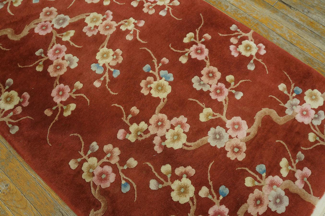 Antique Chinese Art Deco Rug 3' 0'' x 5' 0''  For Sale 5