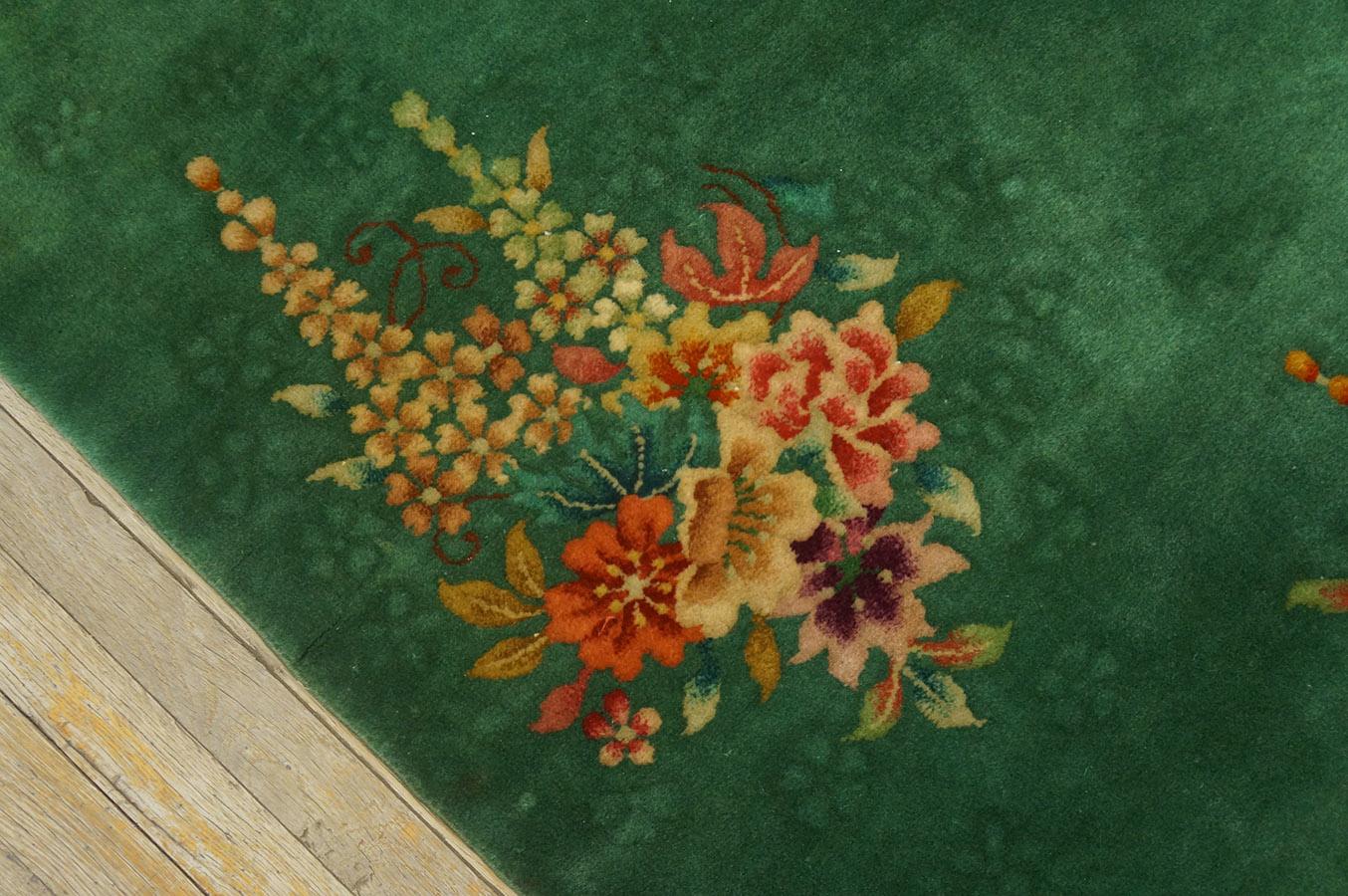 1930s Chinese Art Deco Carpet ( 3'  x 5' - 92 x 153 cm ) For Sale 2