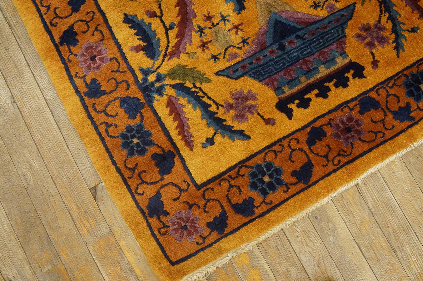 1920s Chinese Art Deco Carpet ( 3'' x 5'6'' - 92 x 167 ) For Sale 9