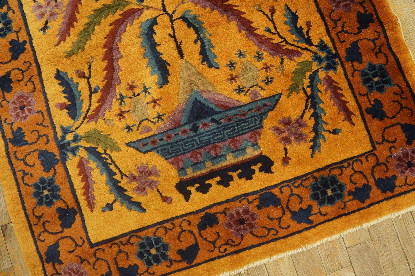 1920s Chinese Art Deco Carpet ( 3'' x 5'6'' - 92 x 167 ) For Sale 1