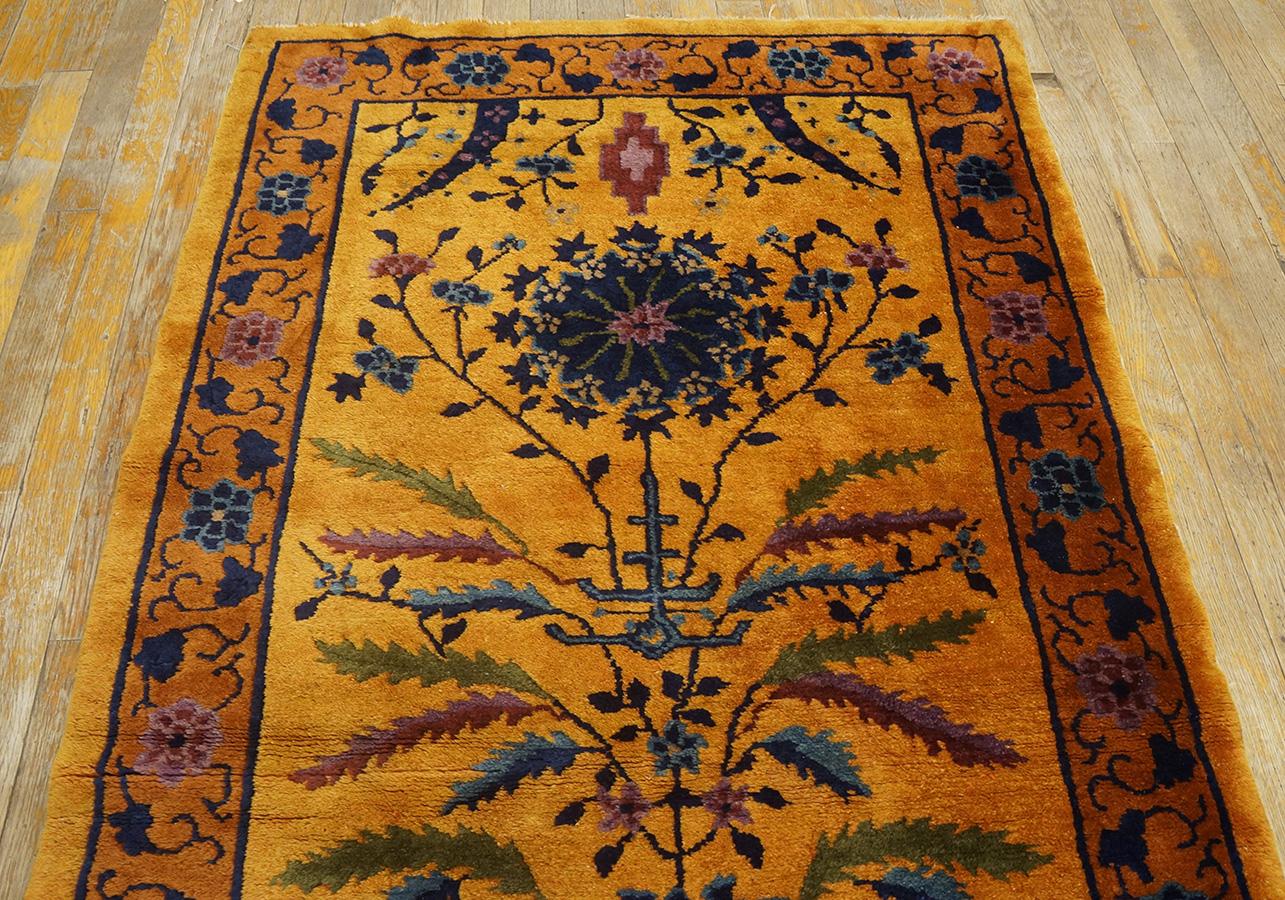 1920s Chinese Art Deco Carpet ( 3'' x 5'6'' - 92 x 167 ) For Sale 2