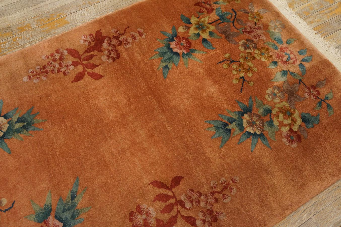 1920s Chinese Art Deco Rug ( 3'2'' X 4' - 96 X 146 ) For Sale 7