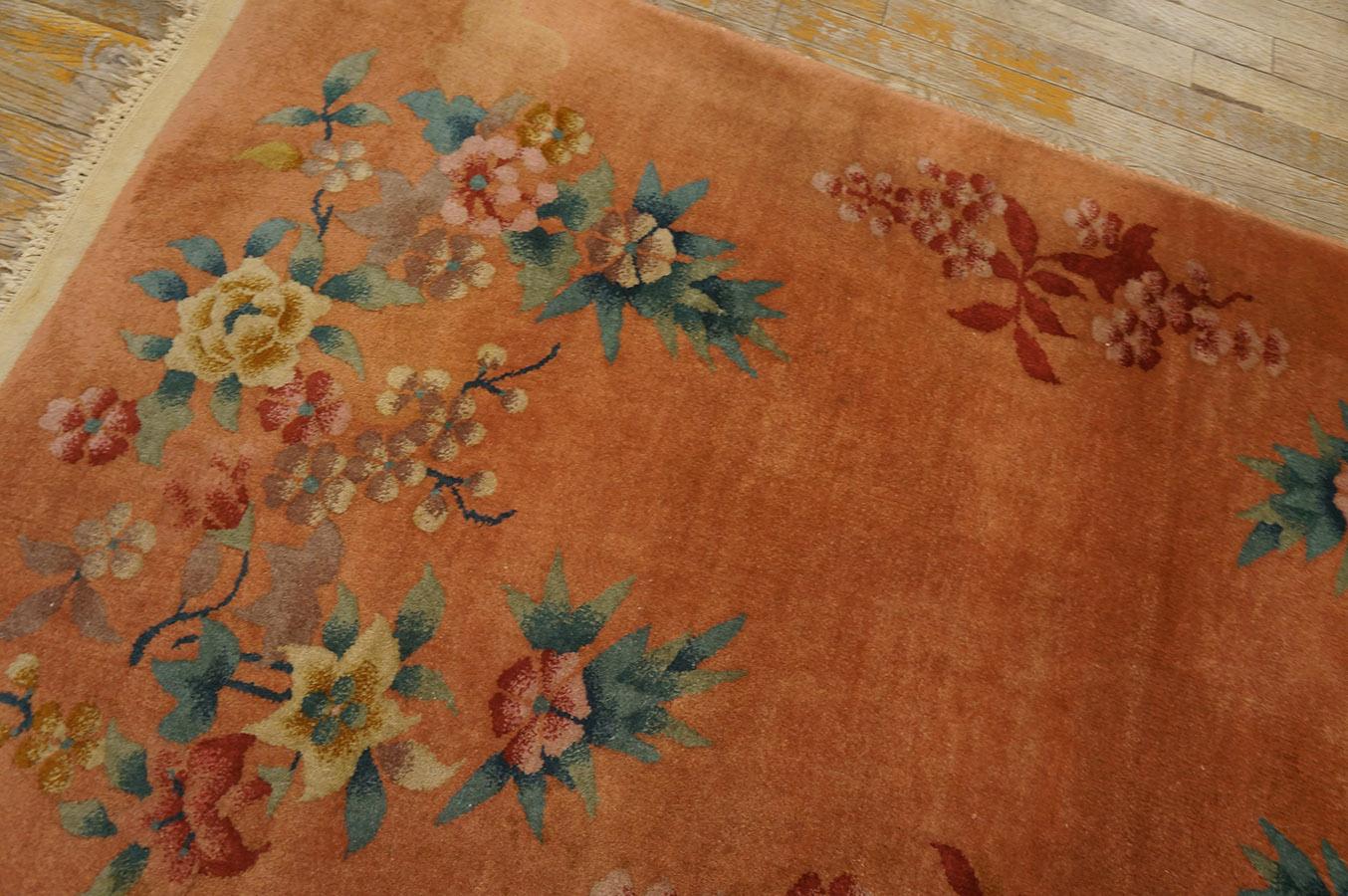 Alfombra Art Decó china de los años 20 ( 3'2'' X 4' - 96 X 146 ) en venta 7