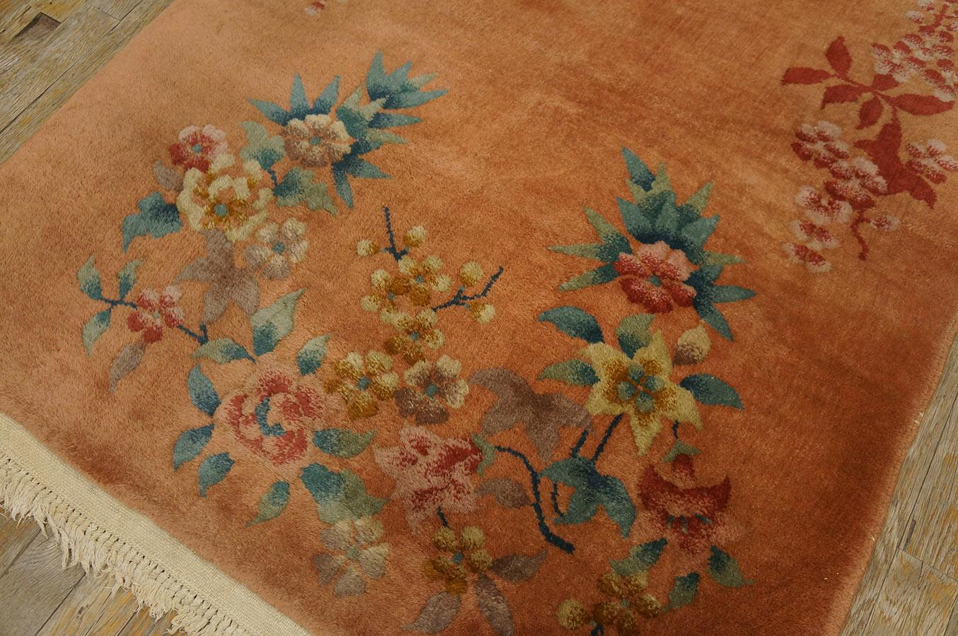 Alfombra Art Decó china de los años 20 ( 3'2'' X 4' - 96 X 146 ) en venta 1