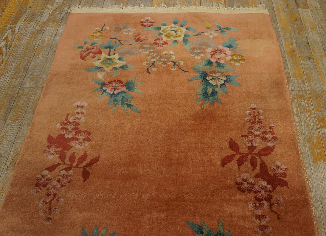 1920s Chinese Art Deco Rug ( 3'2'' X 4' - 96 X 146 ) For Sale 3