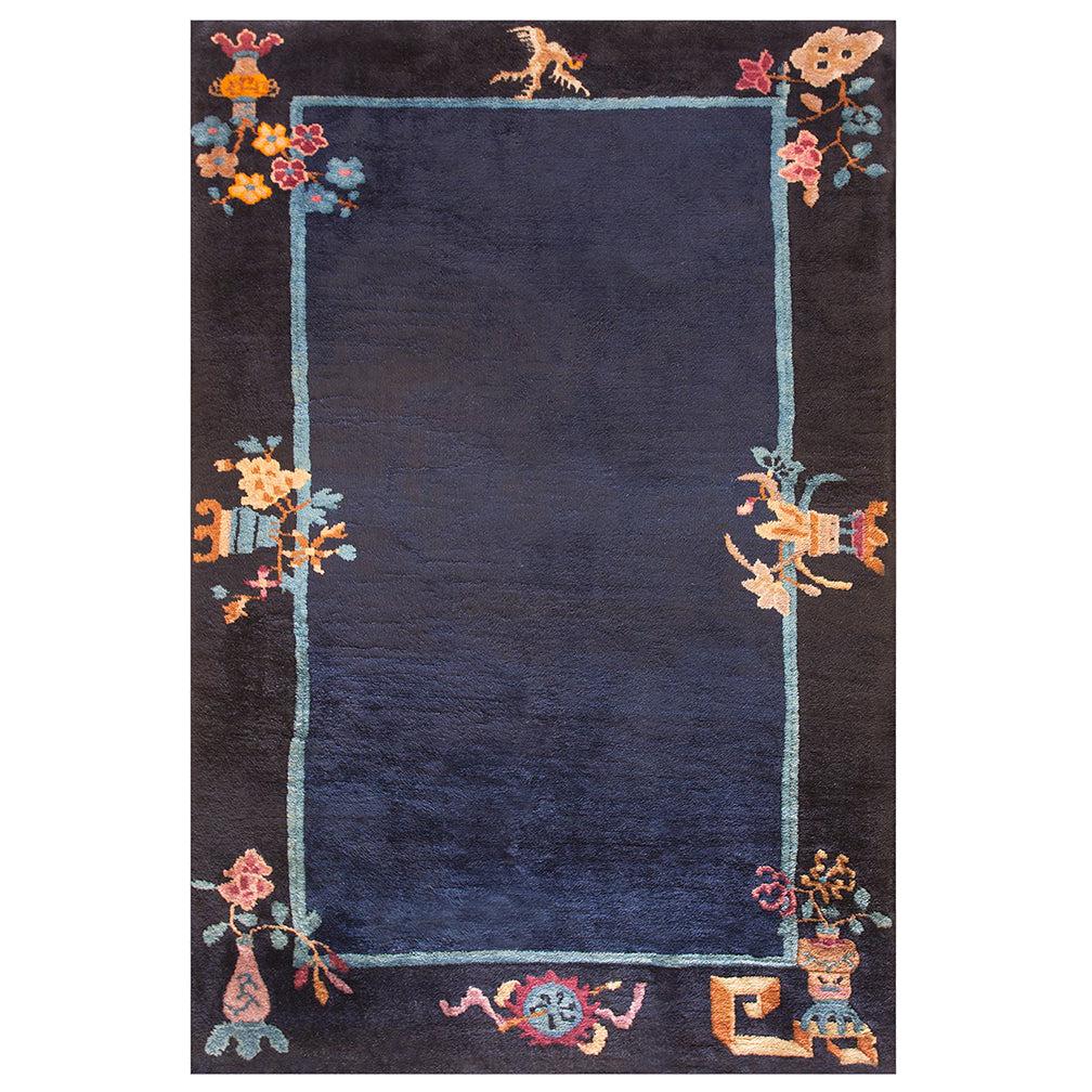 Antique Chinese Art Deco Rug 3' 0" x 5' 4" For Sale