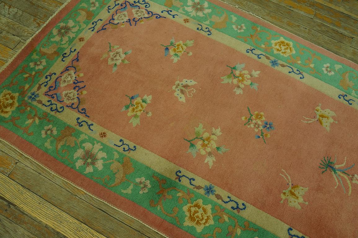1930s Chinese Art Deco Runner Carpet ( 3' x 11' - 90 x 335 ) For Sale 5