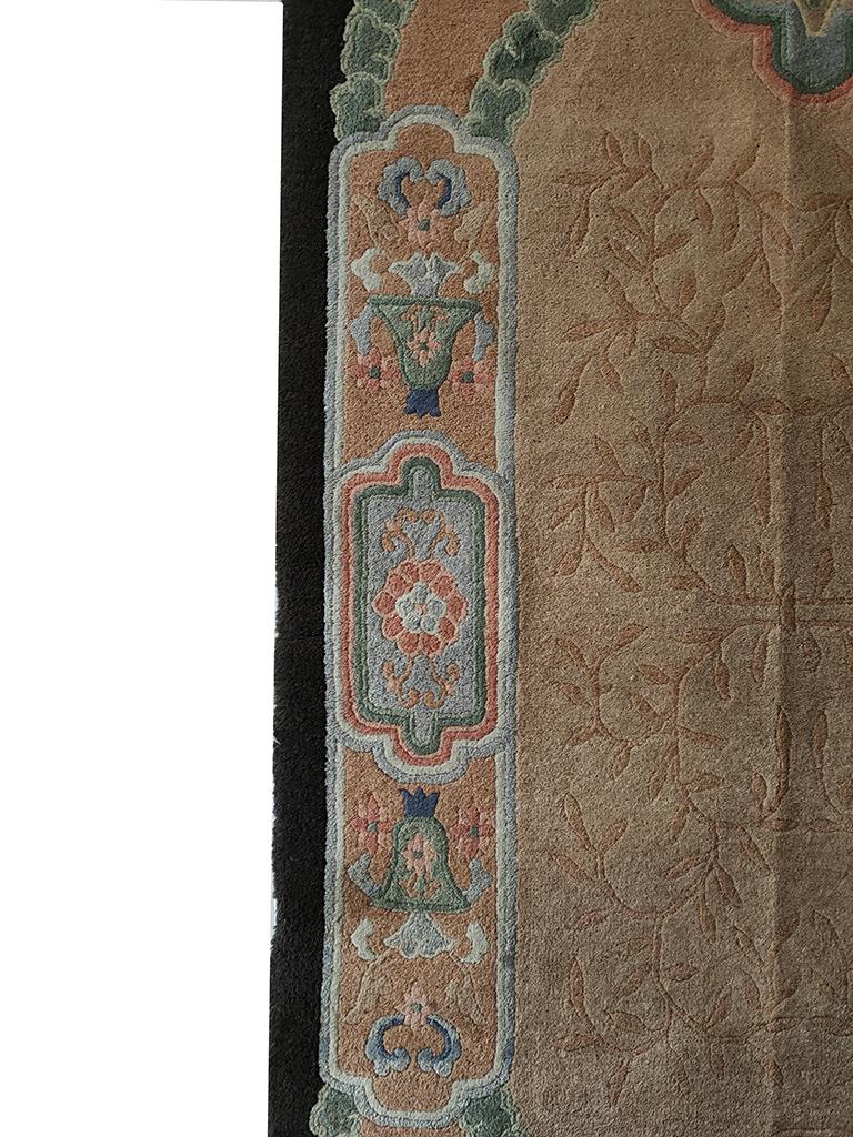 Early 20th Century 1920s Chinese Art Deco Carpet ( 3' x 5' - 90 x 152 ) For Sale